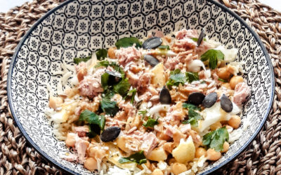 Riz bowl fenouil pois-chiches thon