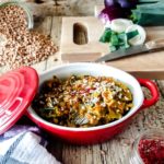 Risotto de blé aux poireaux et safran