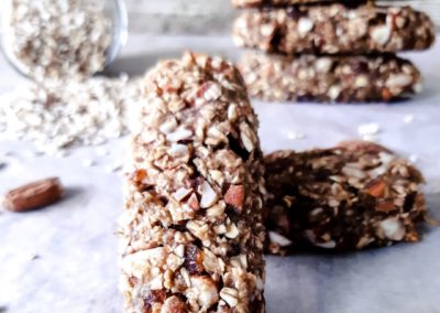 Barres de céréales poires et amandes