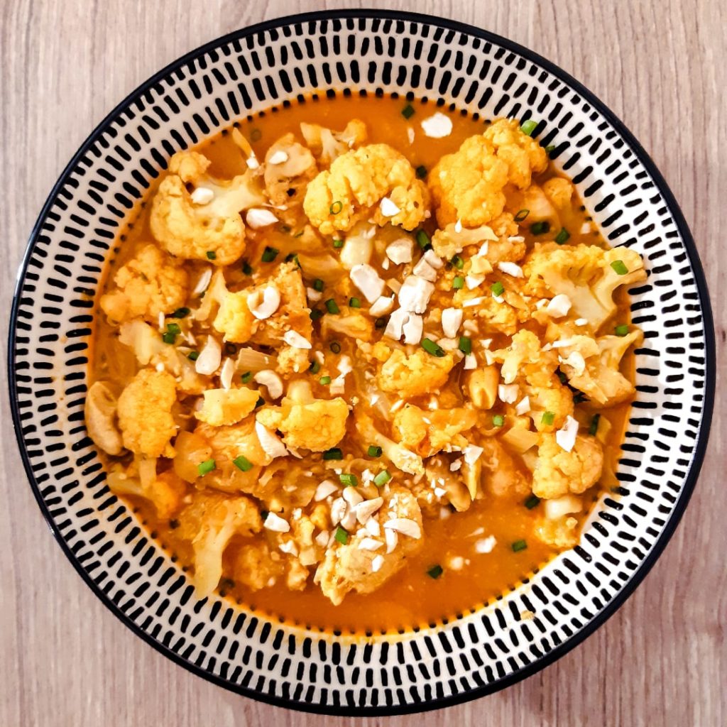 Curry de chou-fleur poulet curcuma