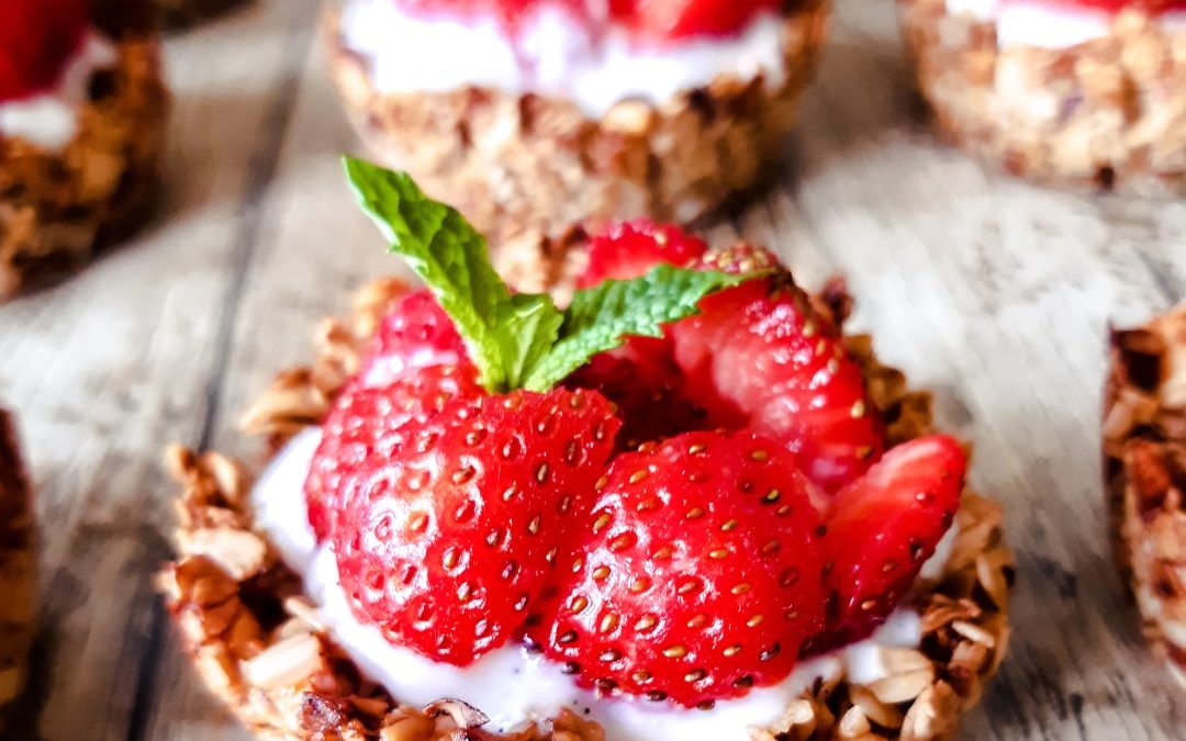 Granola cup aux fraises