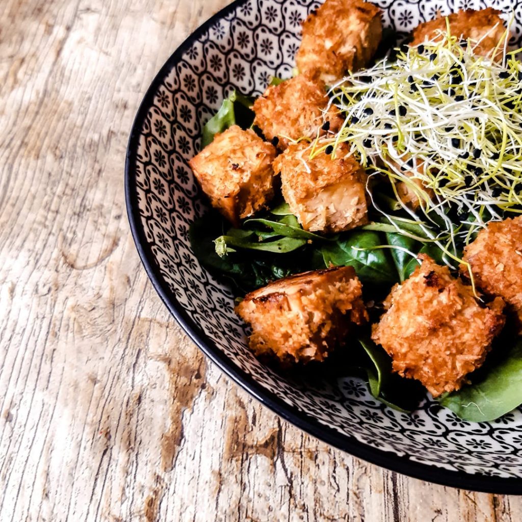Tofu pané coco