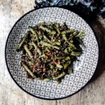 Riz sauté haricots et pesto