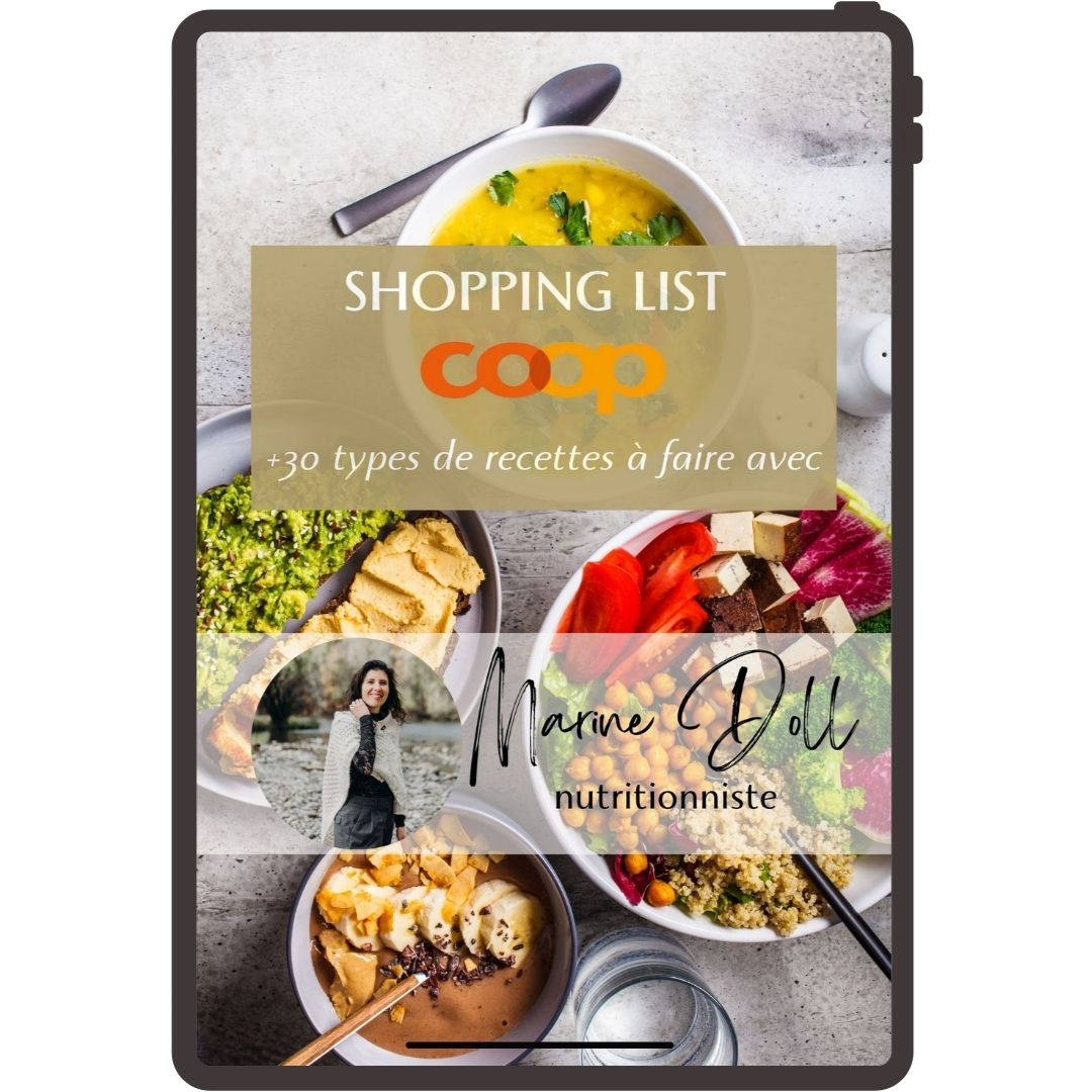 Ebook shopping list Coop fond blanc