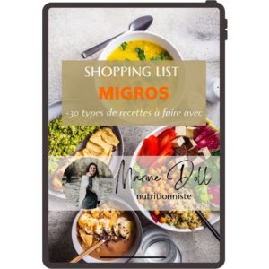 Ebook shopping list Migros fond blanc