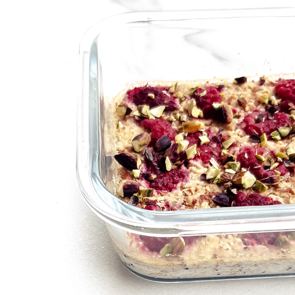 Gratin quinoa framboises