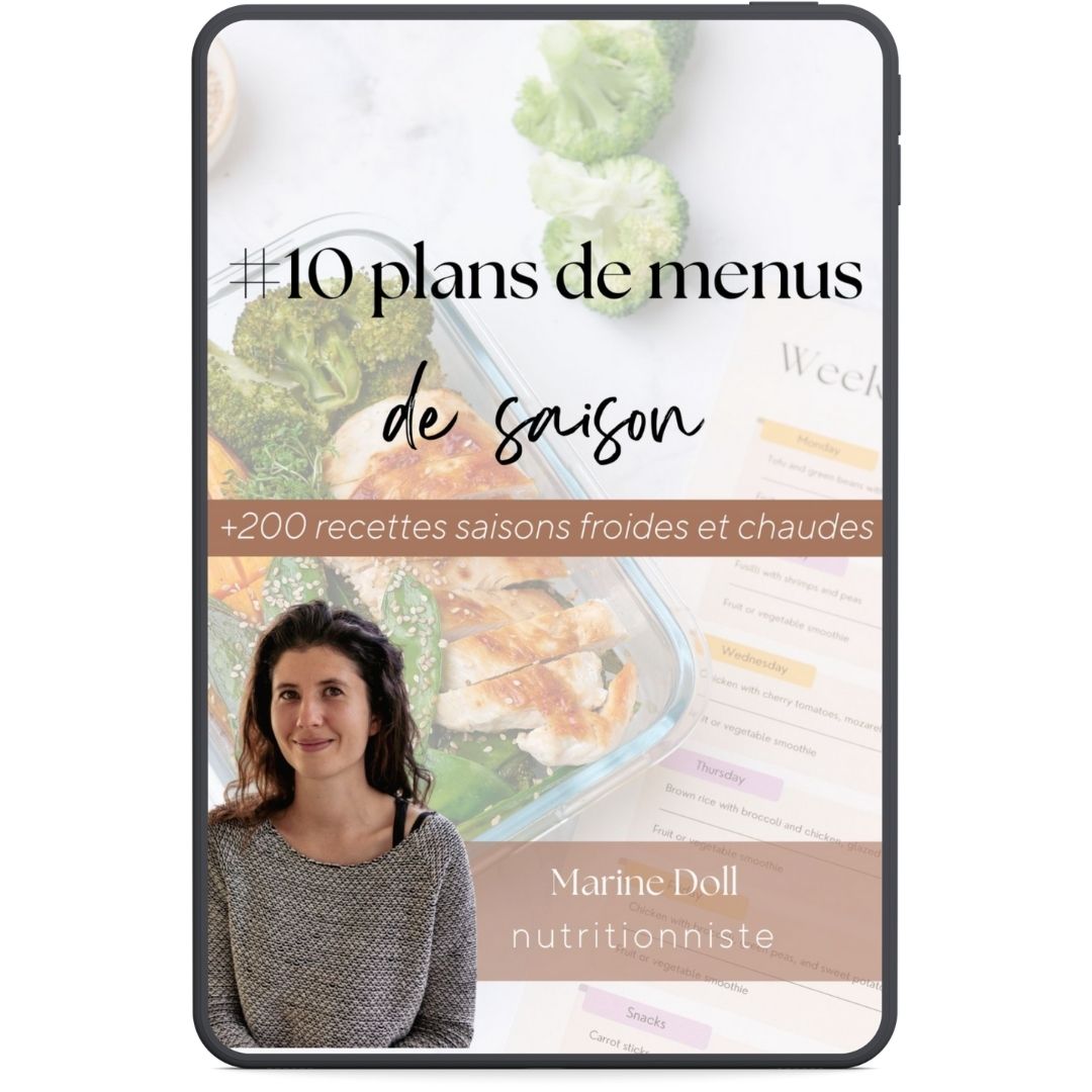 Ebook 10 plans de menus de saison Ebook 10 plans de menus de saison