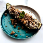 Courgette farcie quinoa et tofu grillé façon nutritionniste