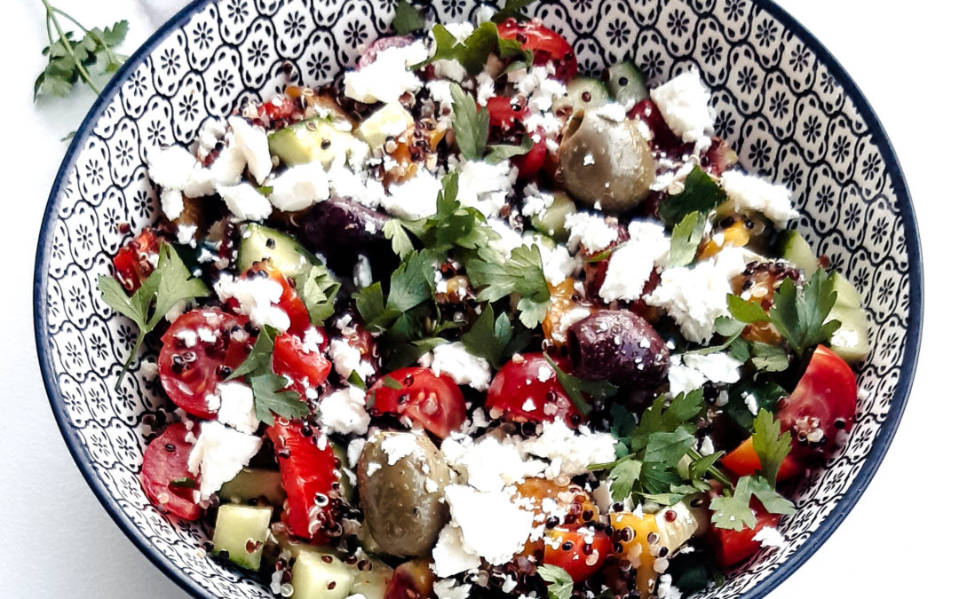 Quinoa bowl façon à la grecque – Ma recette de nutritionniste