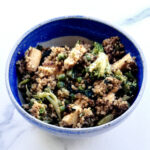 Millet sauté pak choi brocolis façon asiatique