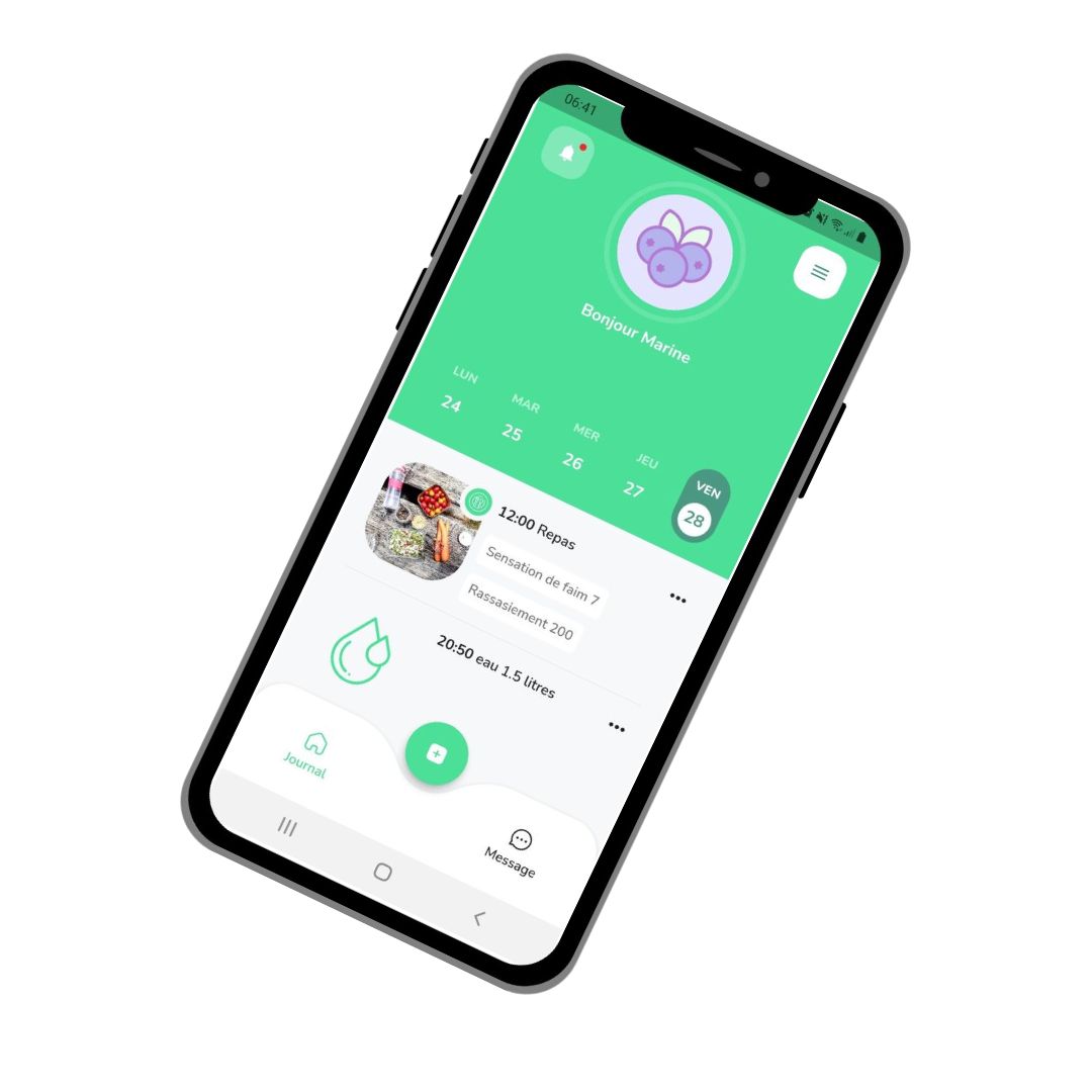 Accompagnement individuel application MonSuiviDiet dans Challenge 28 Jours Pour Mieux Manger