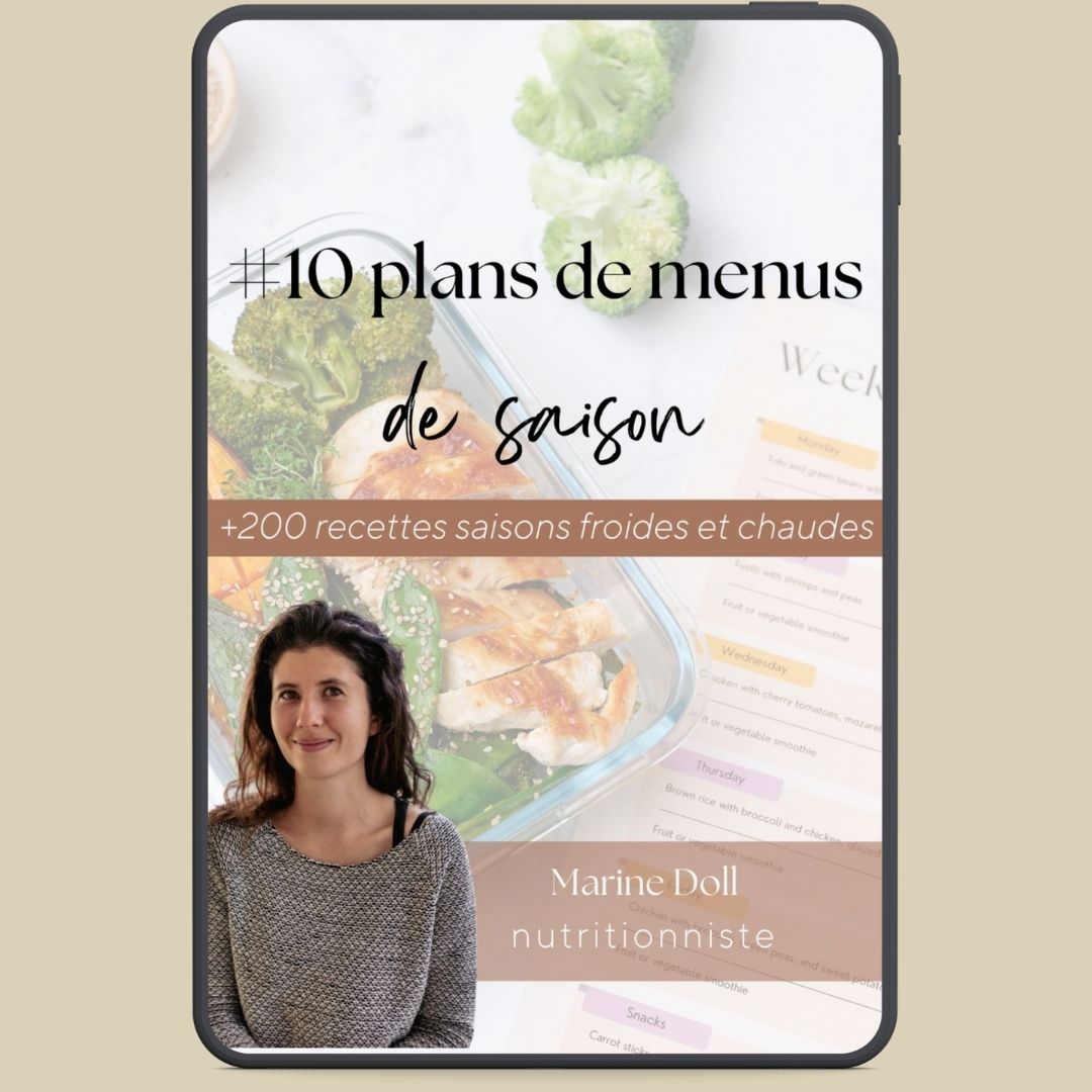 Ebook 10 plans de menus de saison nutritionniste