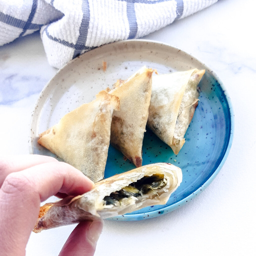 Samosa poireaux fromage