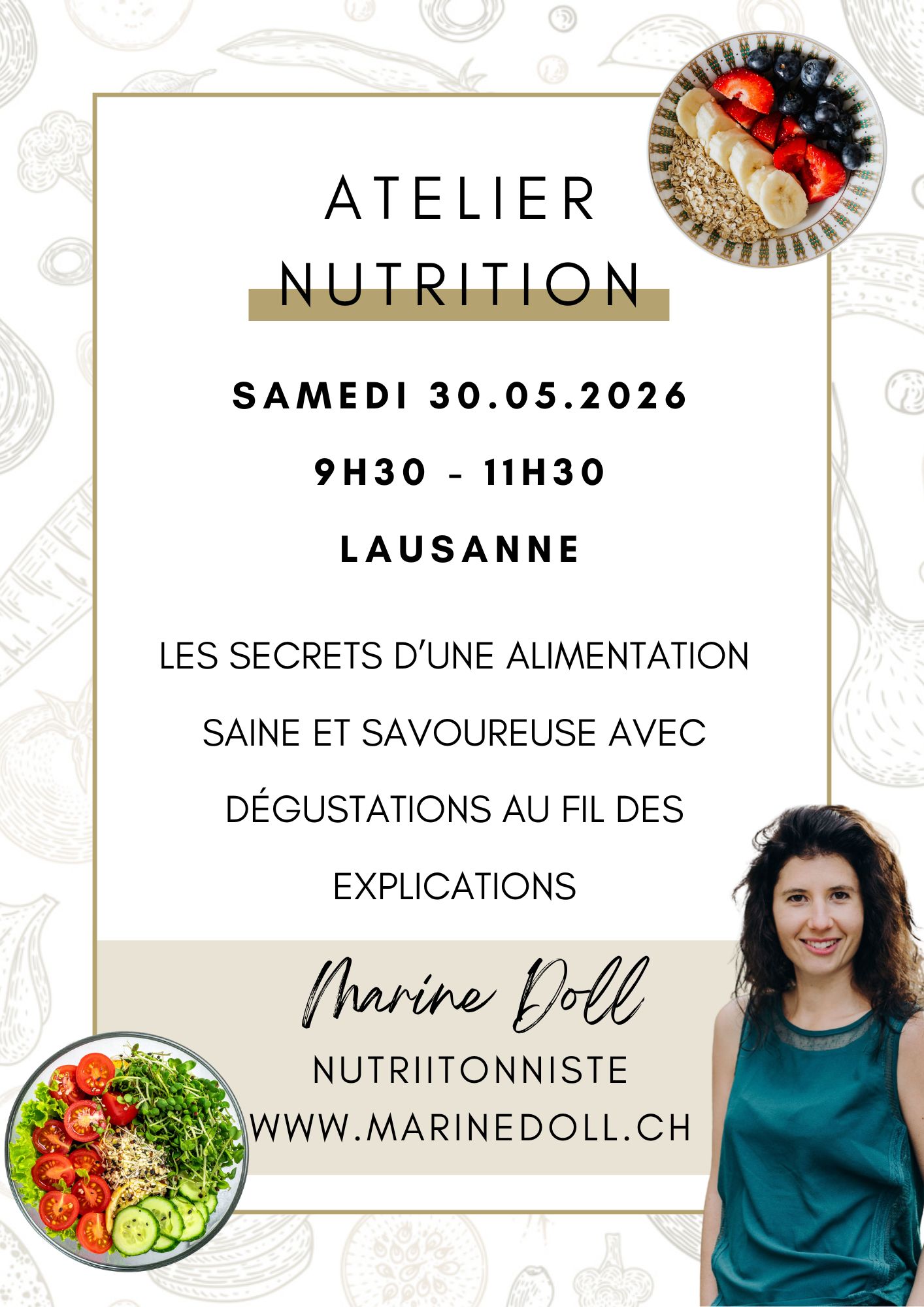 Atelier nutrition Lausanne 30.05.2026