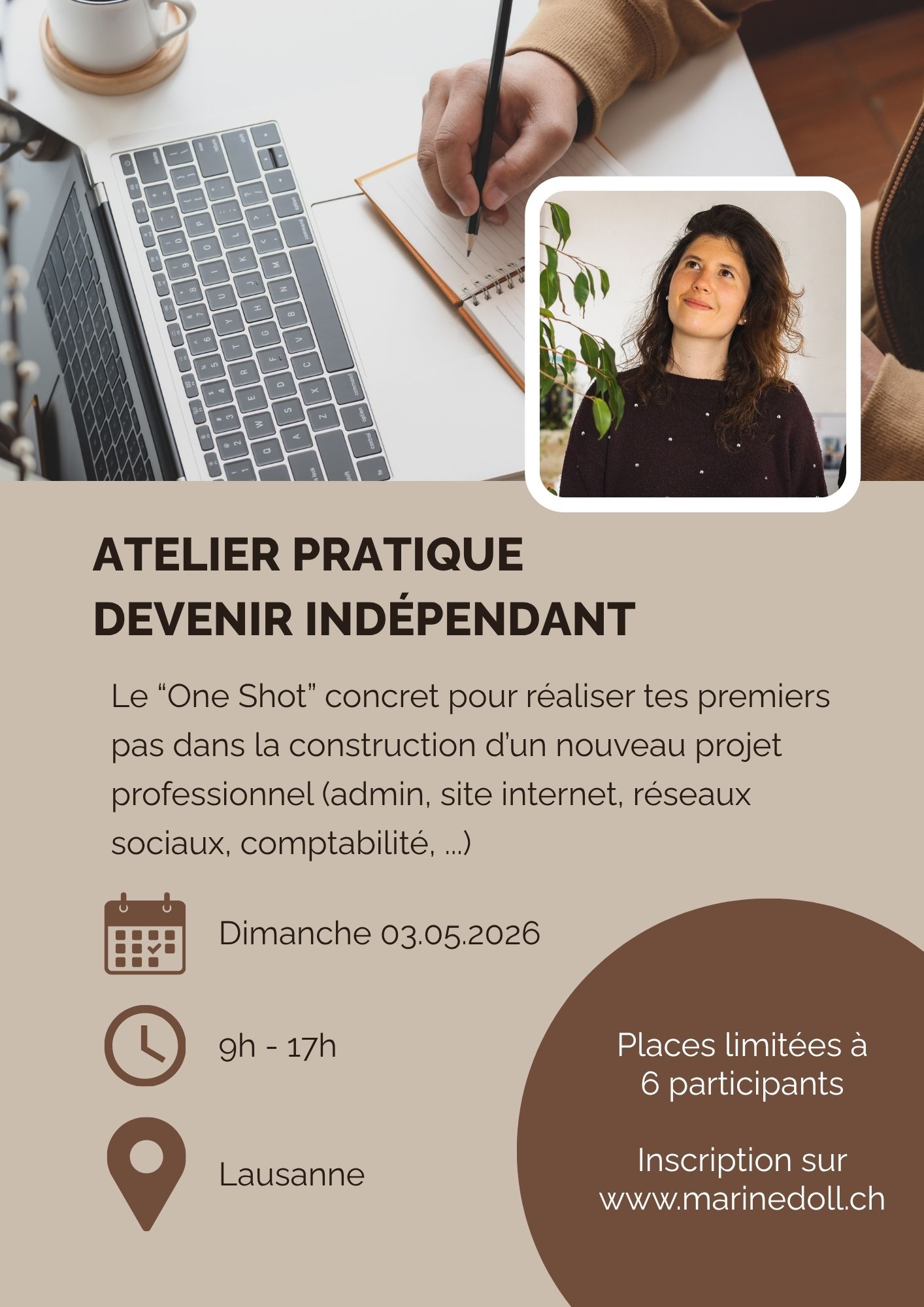Atelier pratique Devenir indépendant Lausanne 03.05.2026
