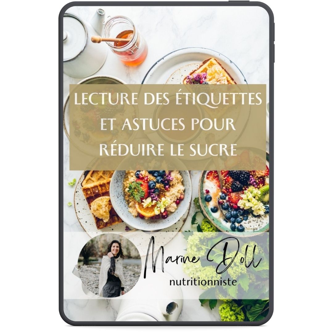 Ebook lecture des étiquettes et astuces pou réduire le sucre