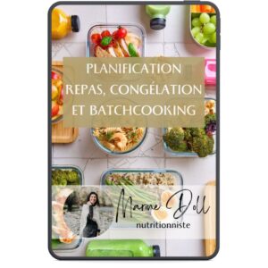 Ebook planification repas, congélation et batchcooking