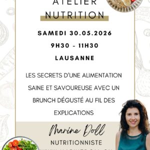 Atelier nutrition Lausanne 30.05.2026