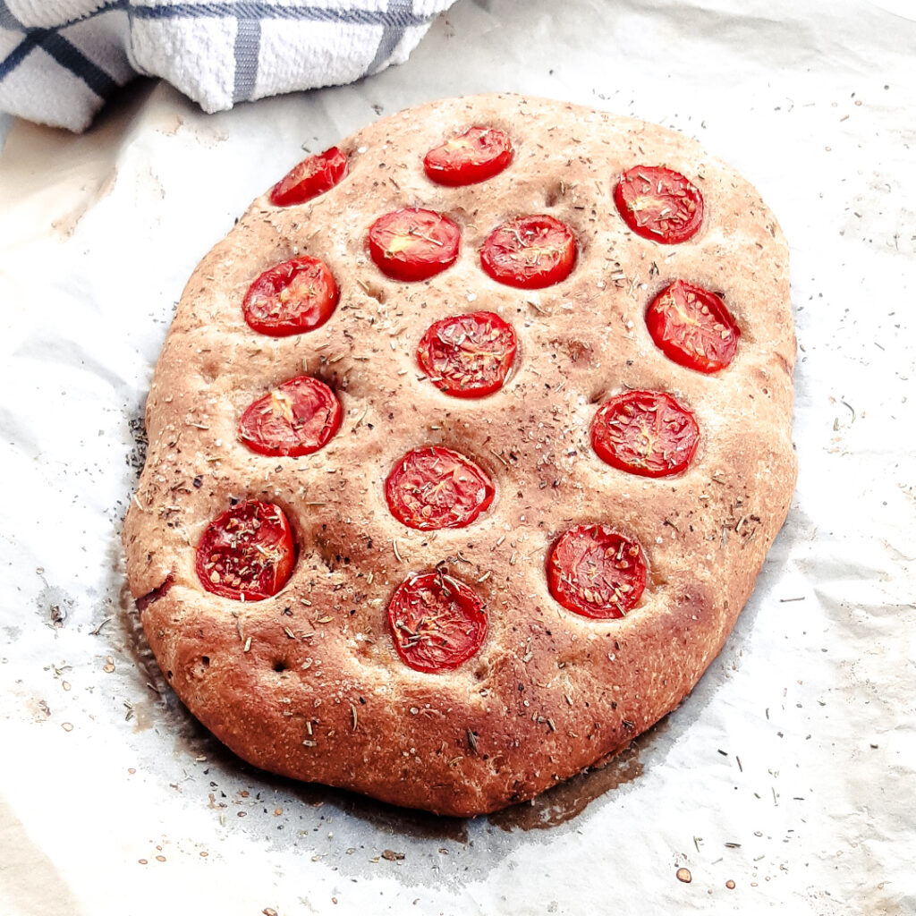 Focaccia aux tomates cerises