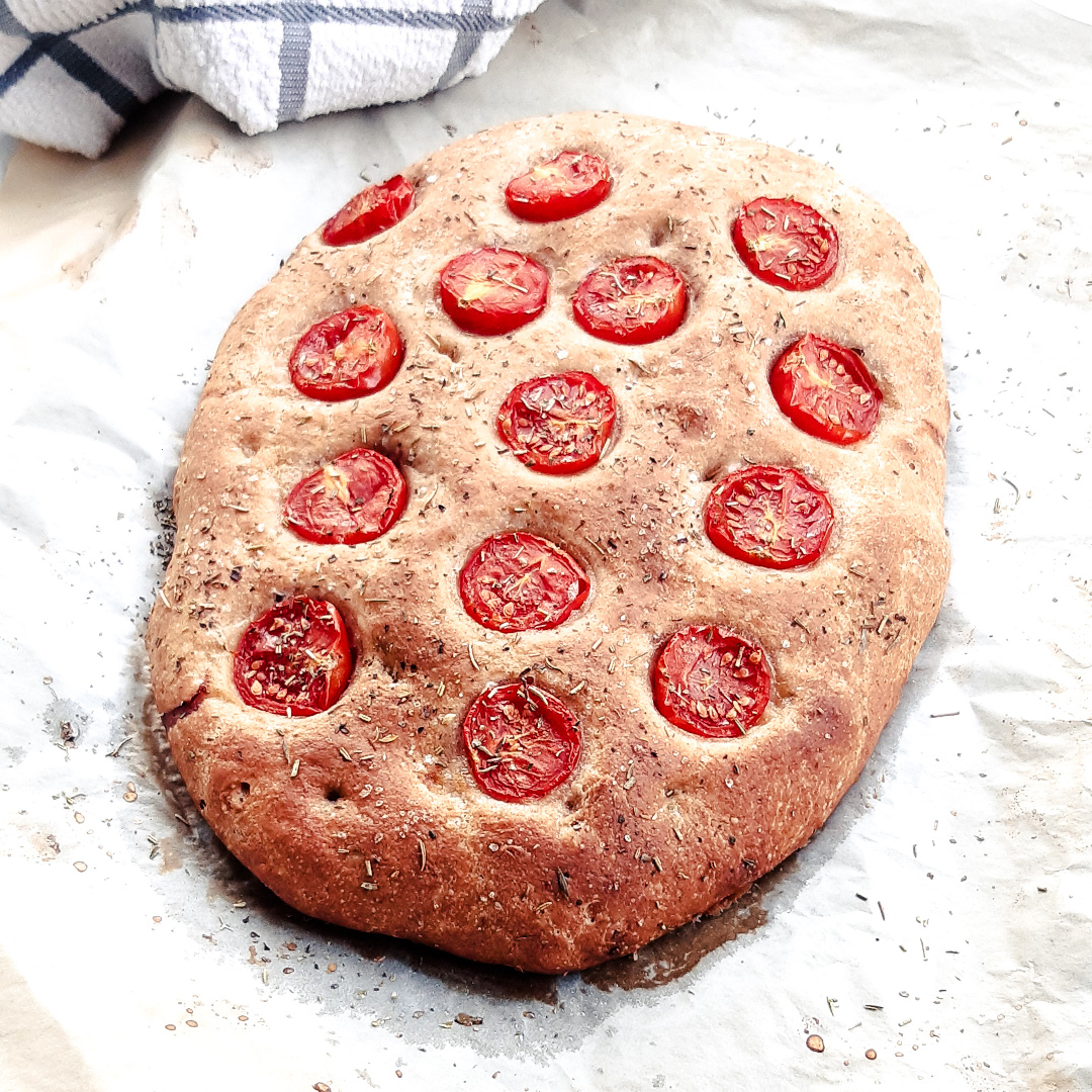Focaccia aux tomates cerises