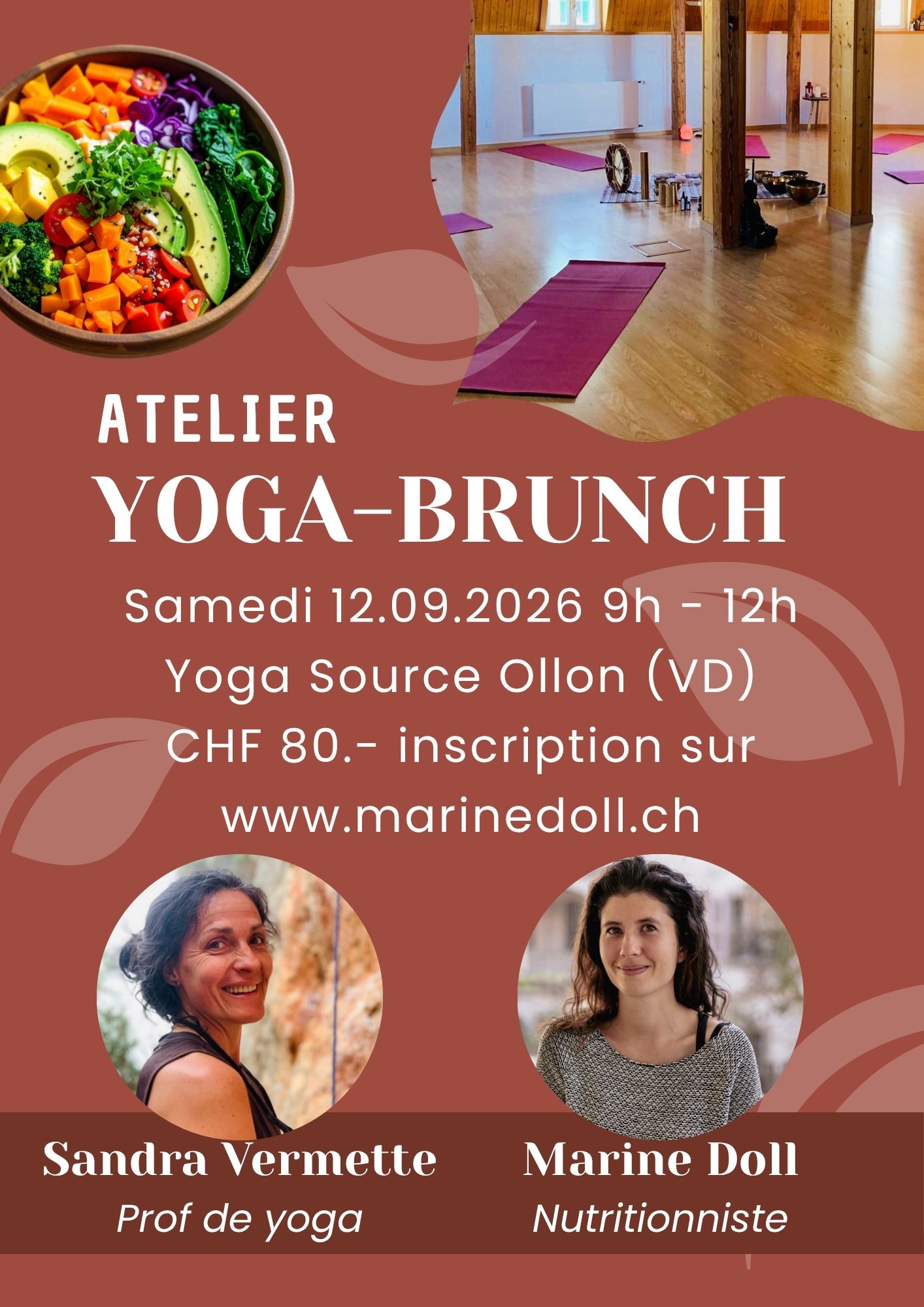 Atelier yoga et brunch Yoga Ollon 12.09.2026