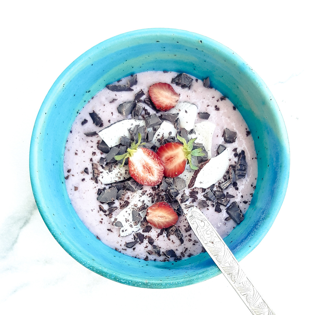 Crème fraise tofu soyeux